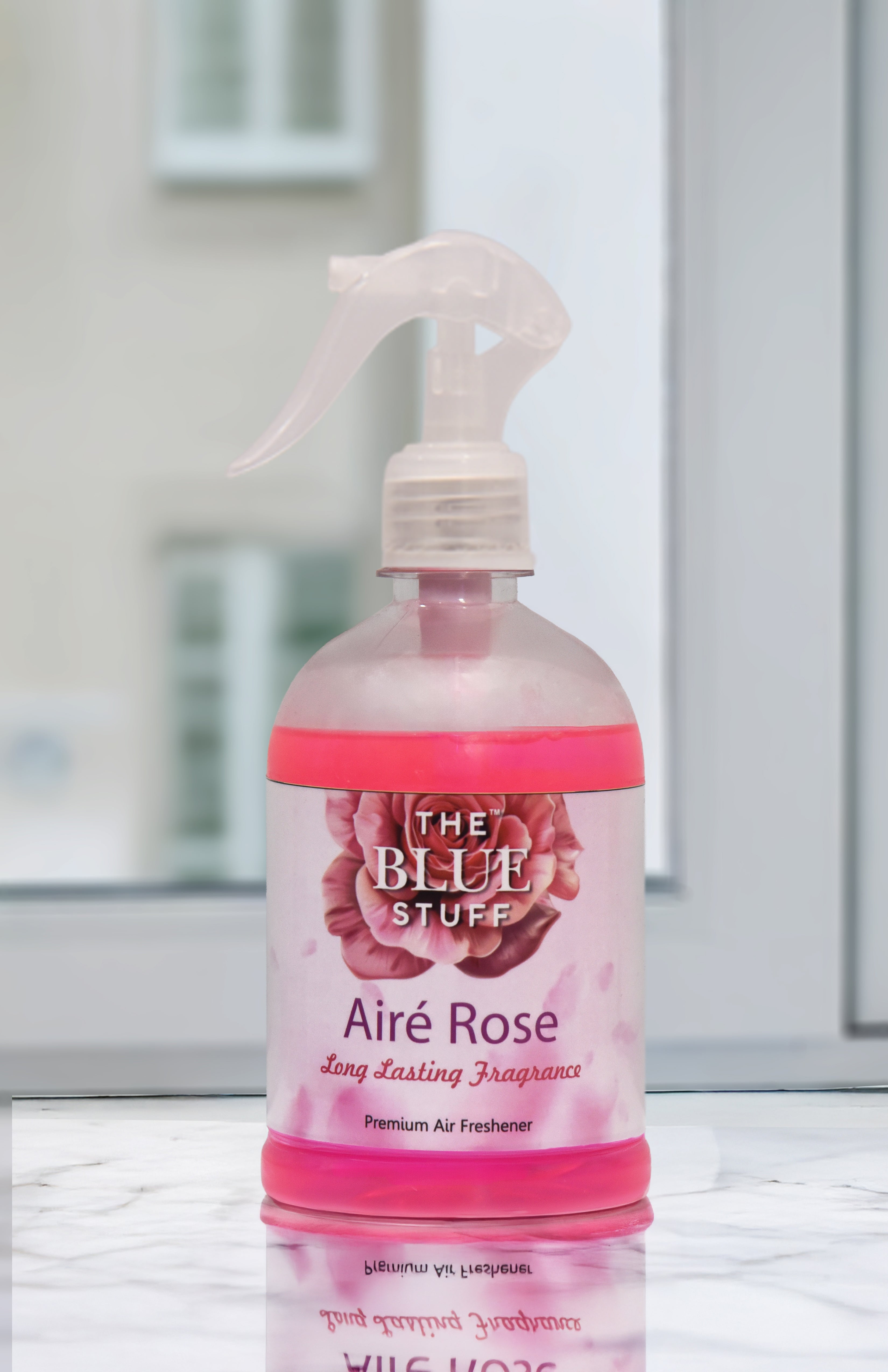 THE BLUE STUFF Airé Rose - Premium Air Freshener | Long Lasting Fragrance | Instant Odor Eliminator | 500ml Spray