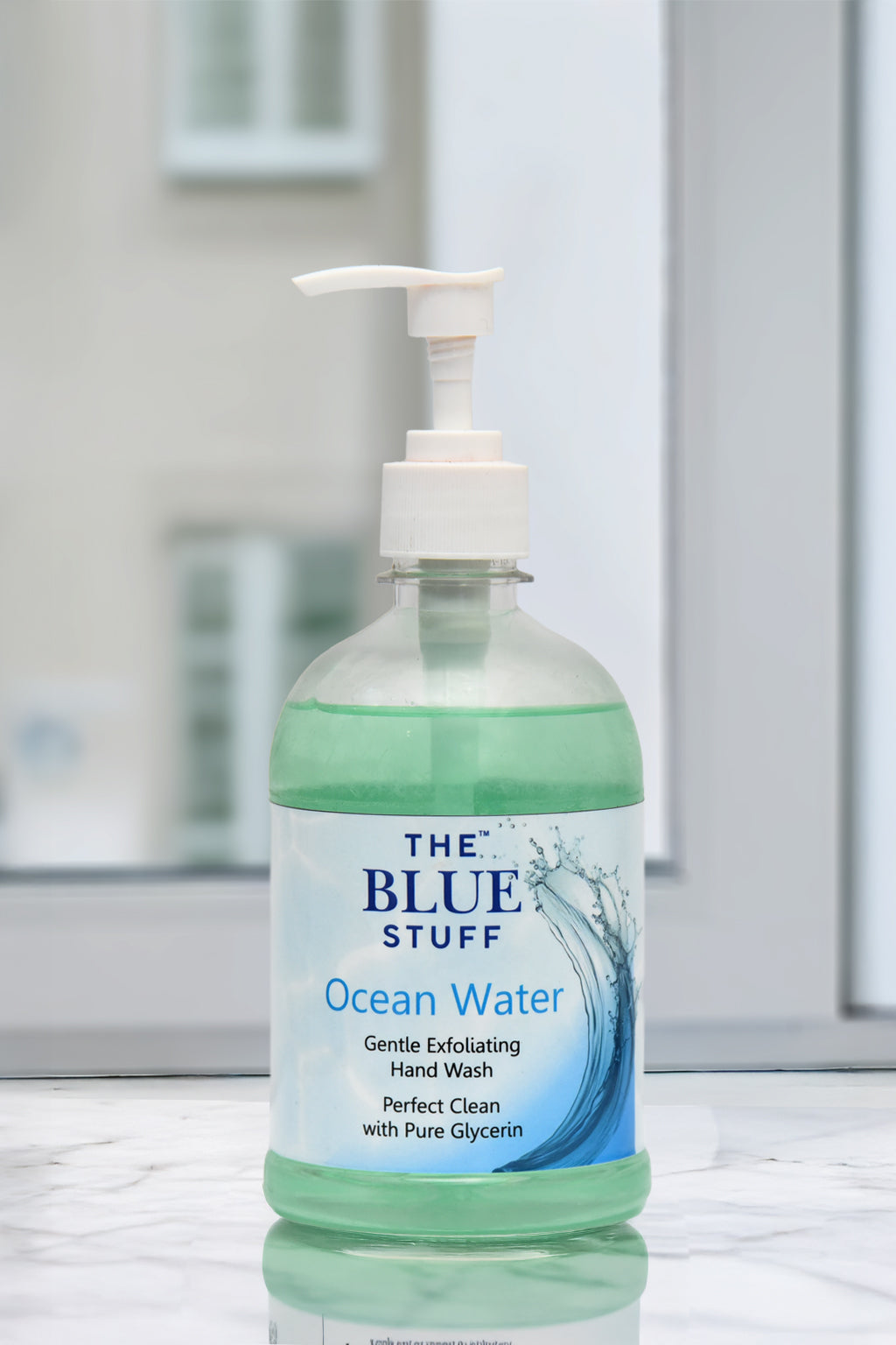 THE BLUE STUFF Ocean Water Hand Wash - Gentle Exfoliating Formula | Perfect Clean with Pure Glycerin | Moisturizing & Refreshing  | 500Ml