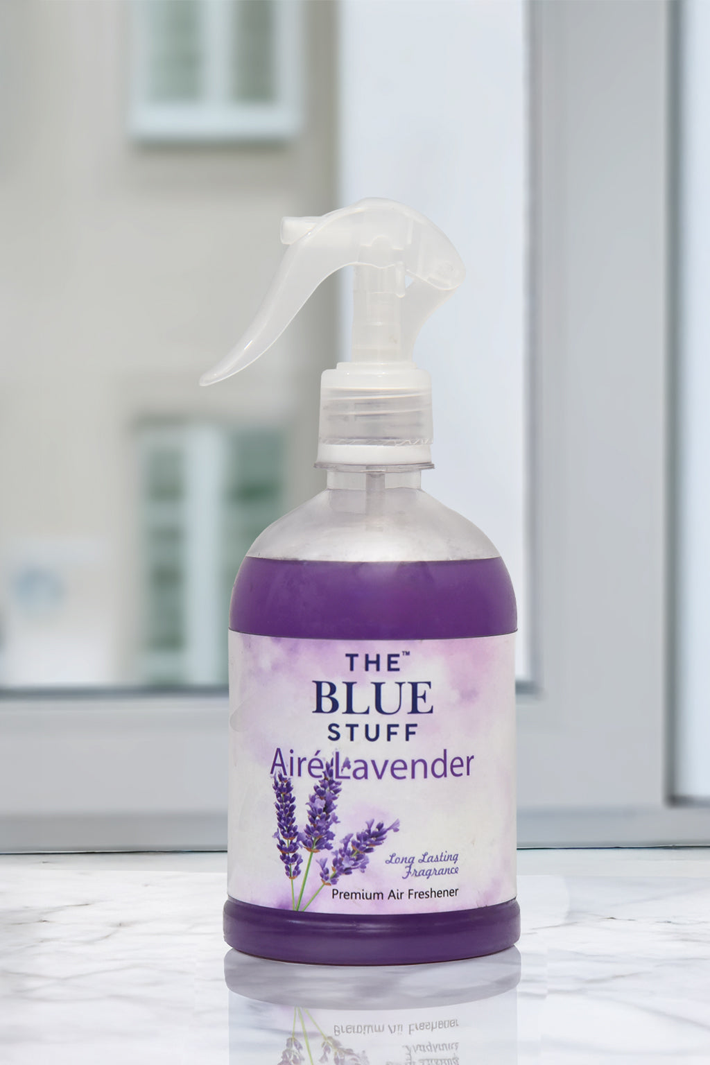 THE BLUE STUFF Airé Lavender - Premium Air Freshener | Long Lasting Fragrance | Calming & Relaxing Scent | 500ml
