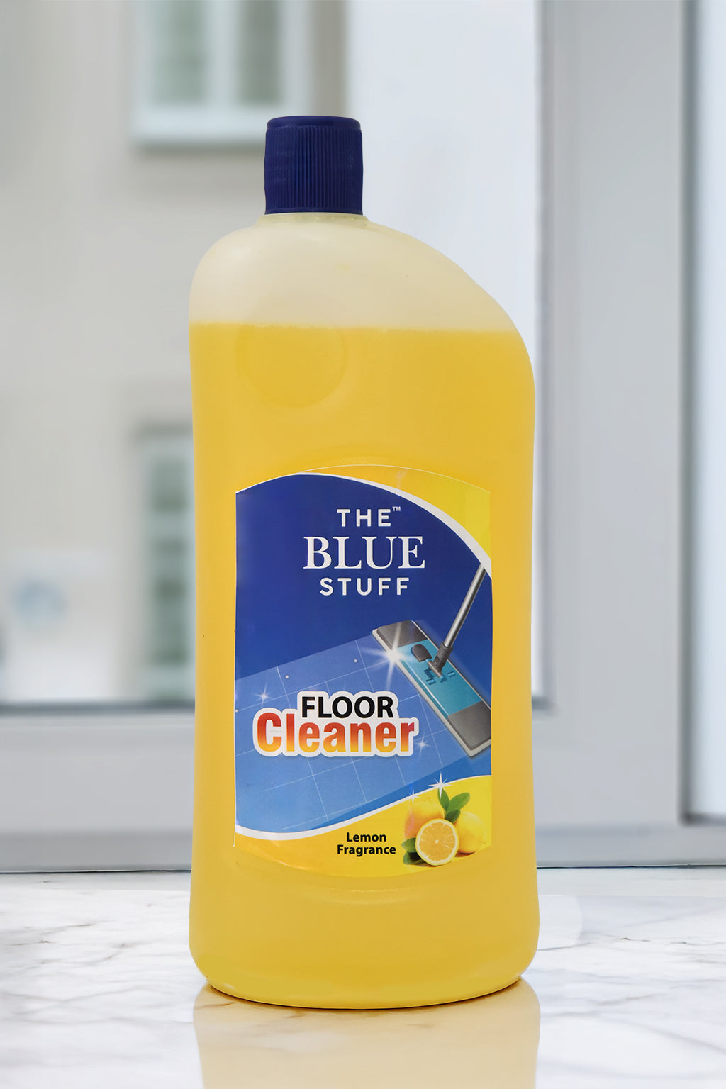 THE BLUE STUFF Floor Cleaner - Lemon Fragrance | Removes Tough Stains & Grease | Kills 99.9% Germs | 1 Litre