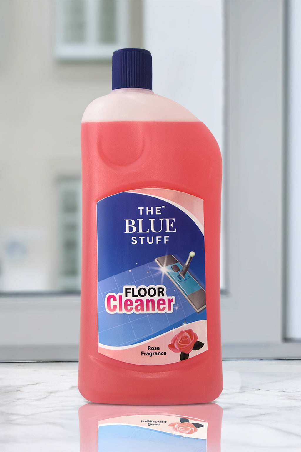 THE BLUE STUFF Rose Floor Cleaner | Antibacterial Formula | Deep Clean Technology | Elegant Floral Freshness | 1L